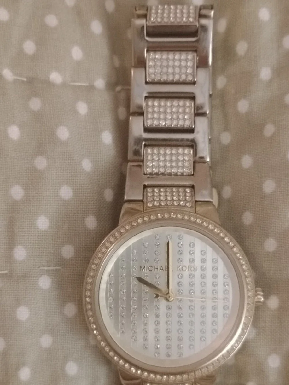 Silver Crystal Accent Women's Watch